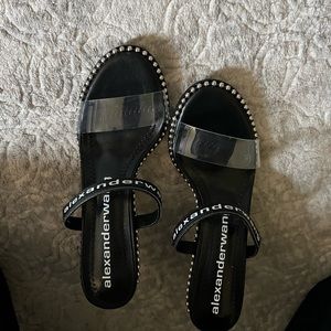 Alexander Wang Heels never worn not true to size more like and 8/ 8.5 will work